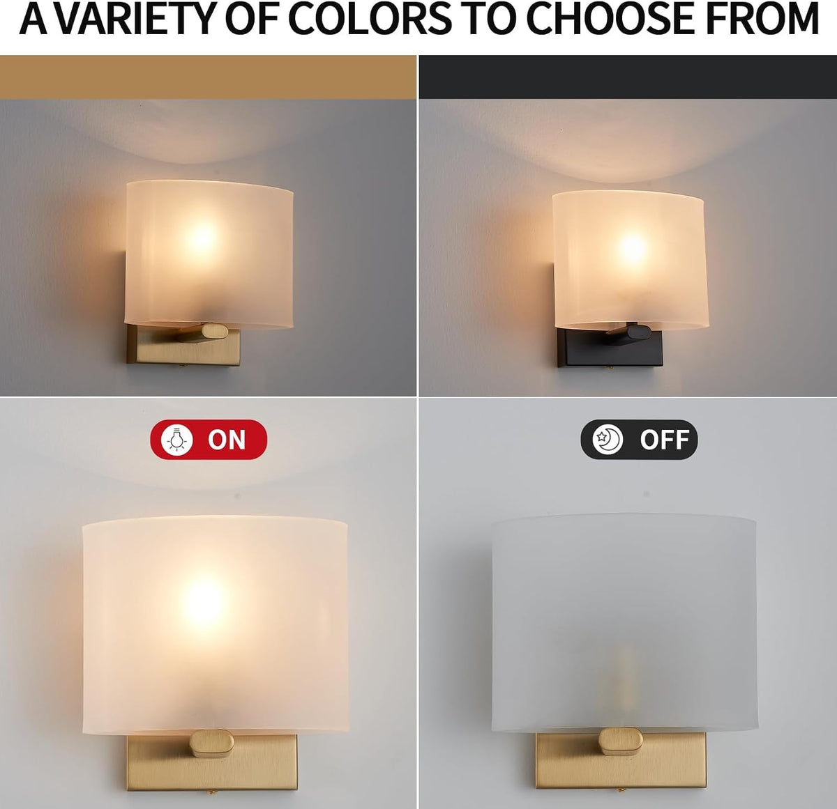 Small Flat Modern Acrylic Indoor Hardwired Gold Wall Sconce Light