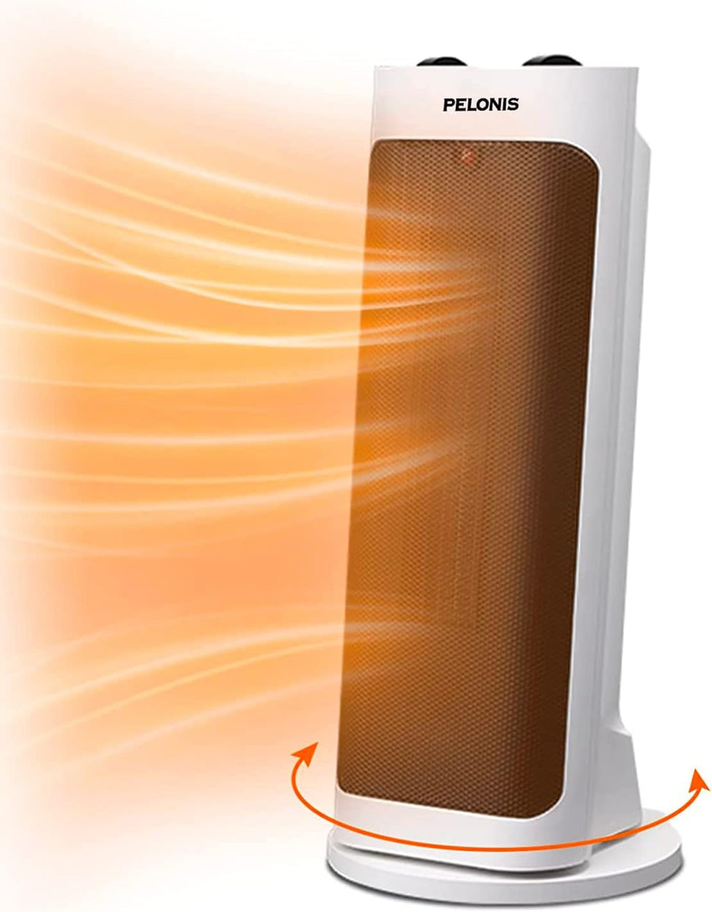 PELONIS PH-19J 1500W Fast Heating, Programmable Thermostat, Easy Control, Widespread Oscillation, Over Heating & Tip-over Switch Protection, 17.767.72inch, White