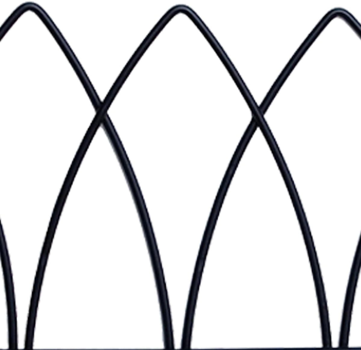 Panacea 89523 Gothic Arch Border Fence, Black, 15" H, Pack of 12