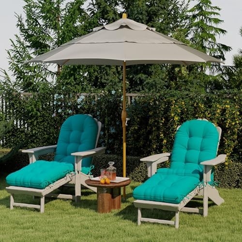 Outdoor Adirondack Chair Cushion 44x19x4 Inch, Lake Blue