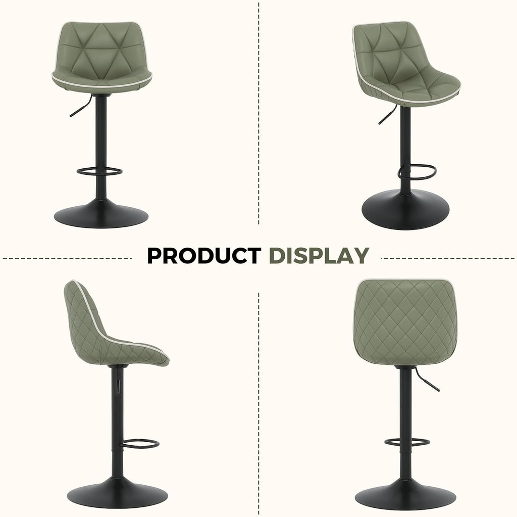 nalupatio bar stools set of 2, adjustable swivel, package contents