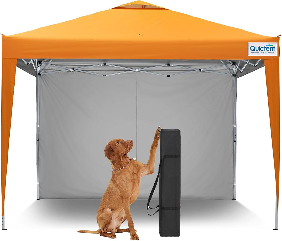 Quictent 10x10 Pop Up Canopy Tent with 1 Sidewall