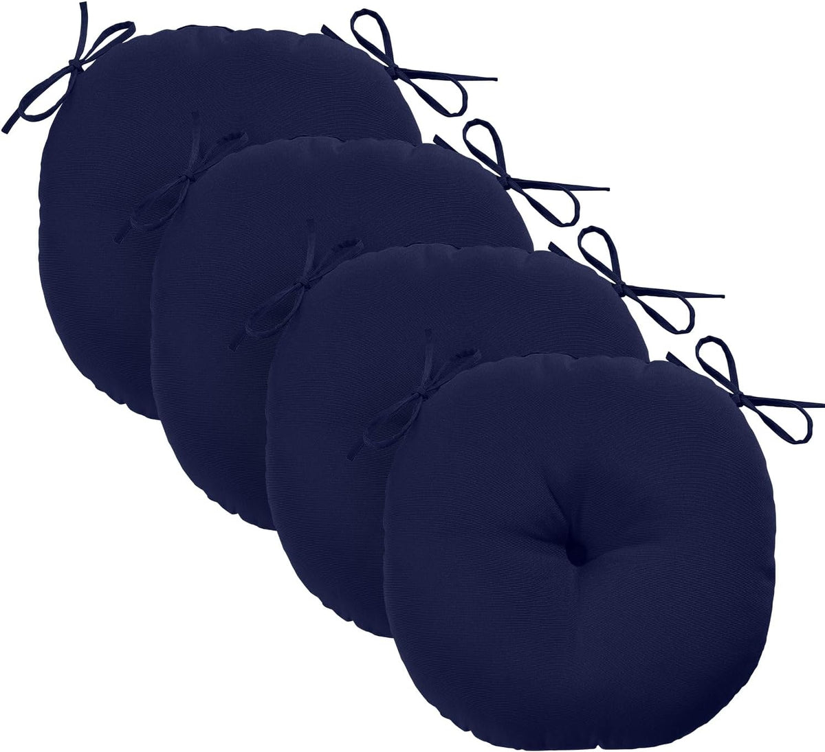 downluxe bistro chair cushions for patio furniture, water-resistant shown in use