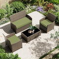 3 Pcs Outdoor Patio Furniture Cushion Replacement Cover, Cover Only
