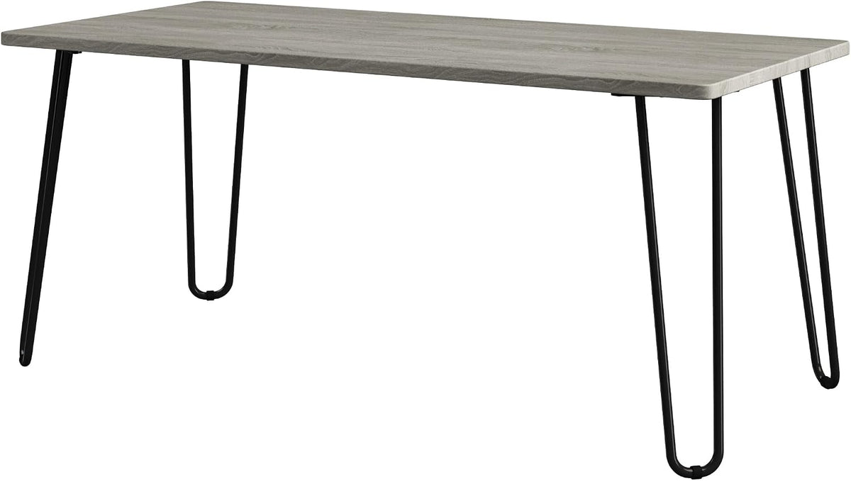 Lavish Home Coffee Table with Hairpin Legs, Gray, 41.25” x 19.5” x 17.75”