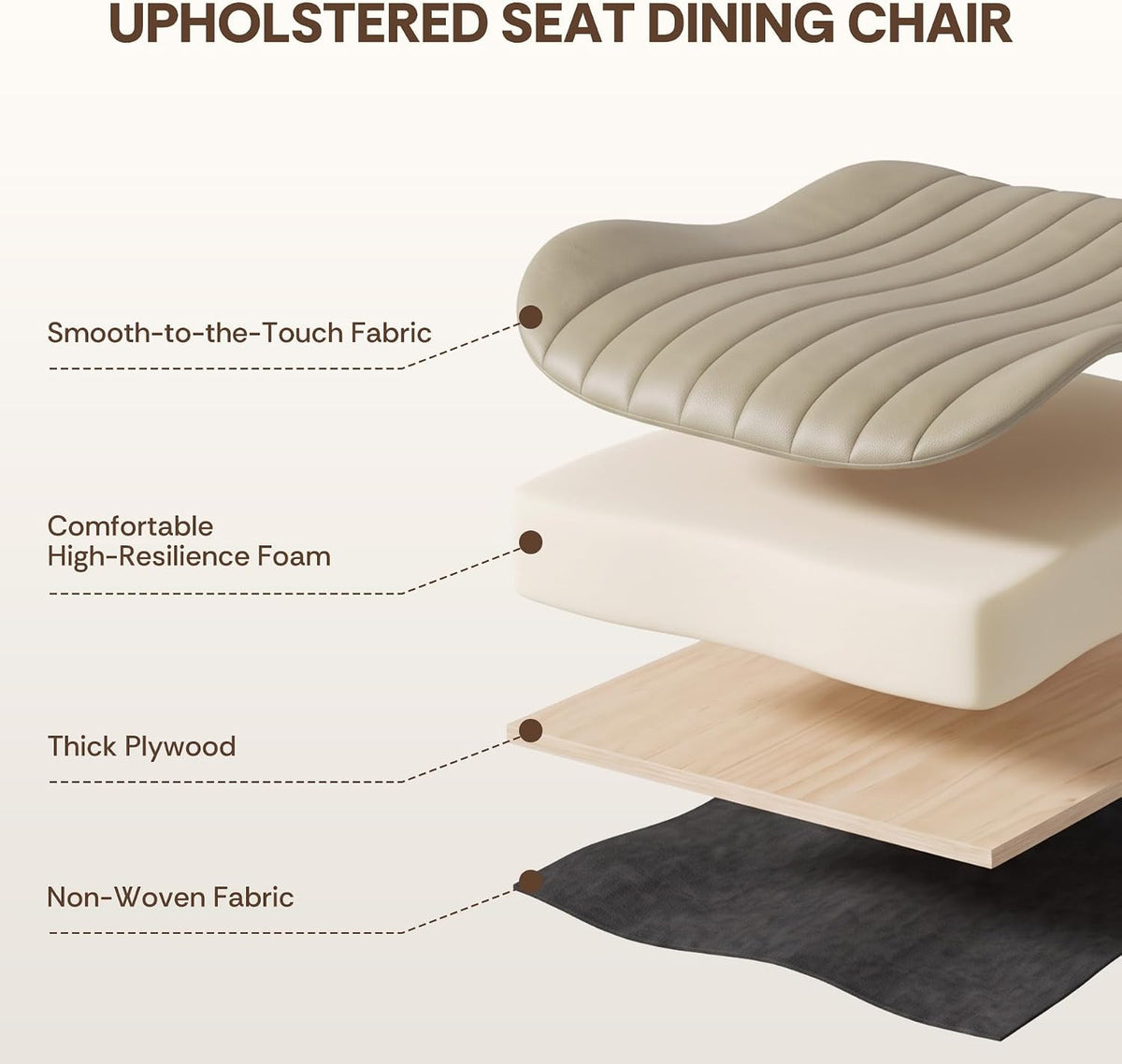nalupatio upholstered dining chairs set of 2, dining on a desk or shelf