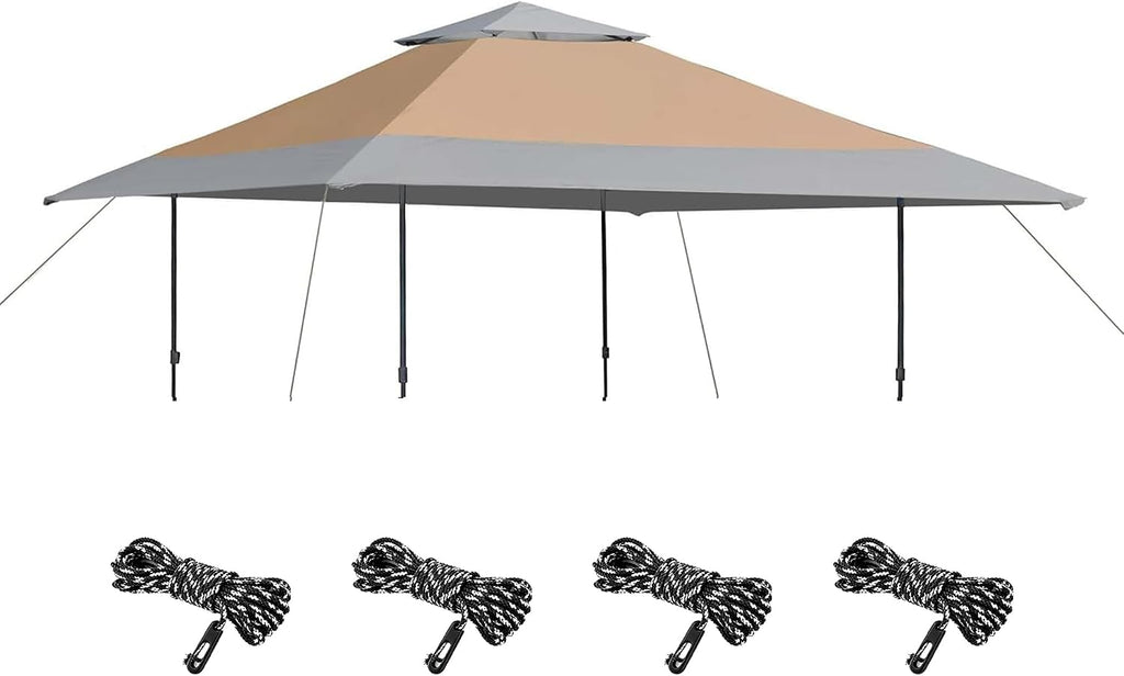 14x14FT Replacement Cover, Canopy Top ONLY, Khaki/Gray