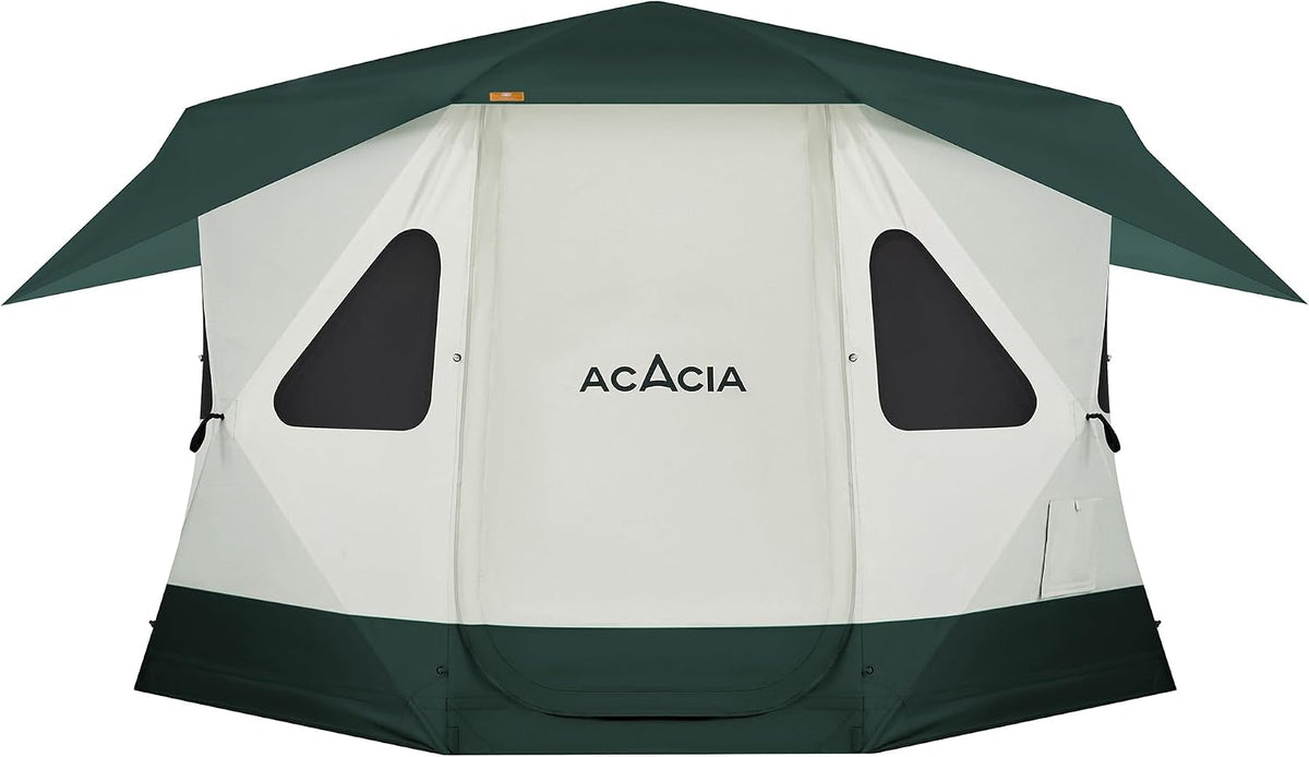 Space Acacia Lite Camping Tent, Pop Up Tents for Camping, Lightweight & Durable Beach Tent, Level 7 Wind Resistance, UPF 50+ | Quick Setup for Camping & Backyard, Banyan