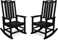 THOEOE Outdoor Rocking Chairs Set of 2, Oversized Patio Rocking Chair