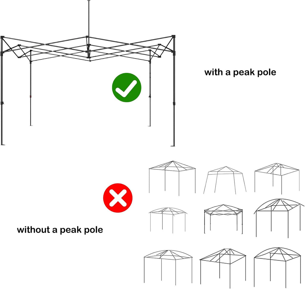 canopy replacement top, 10x10ft pop up canopy for, close-up detail