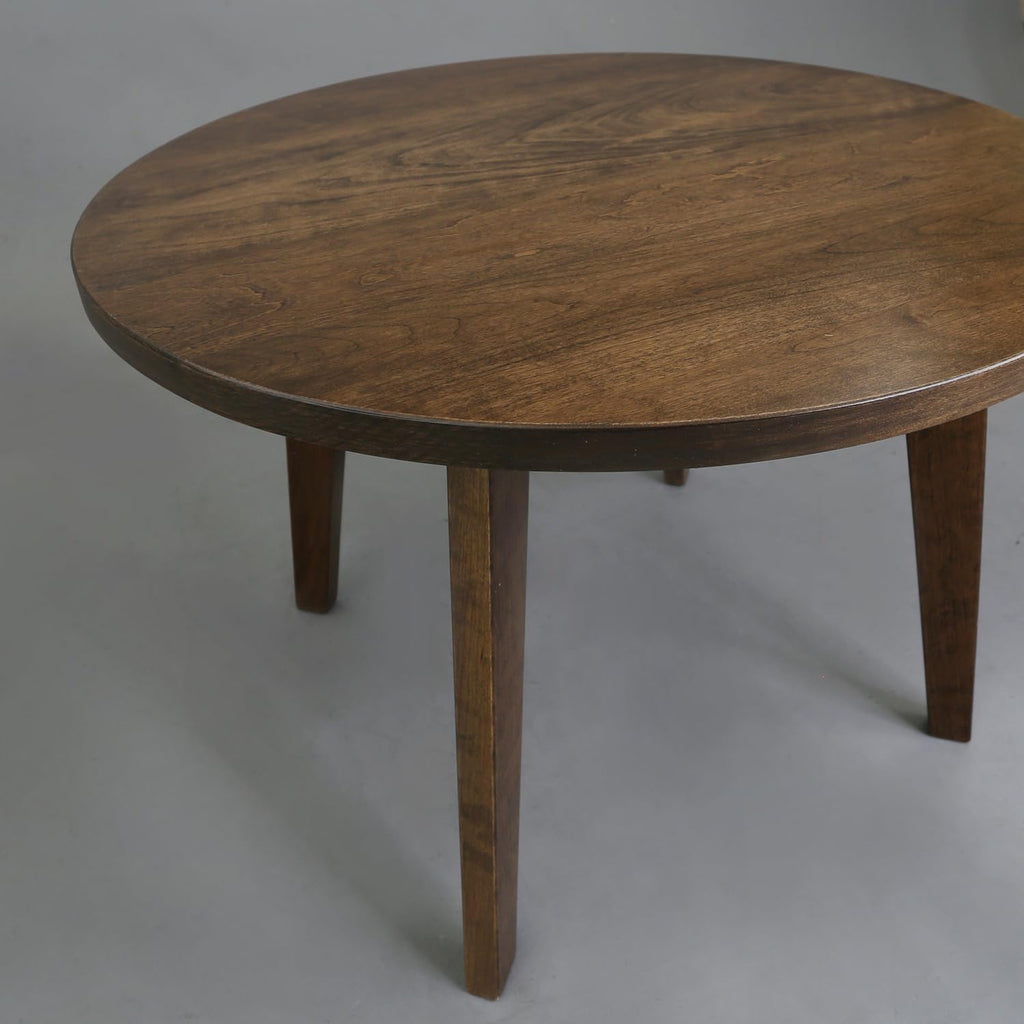 American Trails Genuine 100% Hardwood Round Coffee Table - Hand-Wiped Walnut