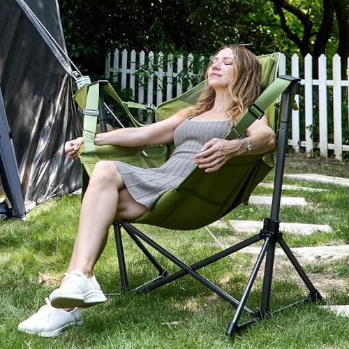 TIMBER RIDGE Hammock Camping Chair, Oversized Swinging Chair, 400lbs Load