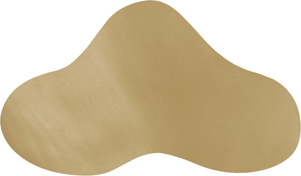 Meridian Furniture 238Gold-C Tevere Collection Modern | Contemporary Coffee Table with Brushed Metal, Unique Shape, 39" W x 24" D x 14.5" H, Gold
