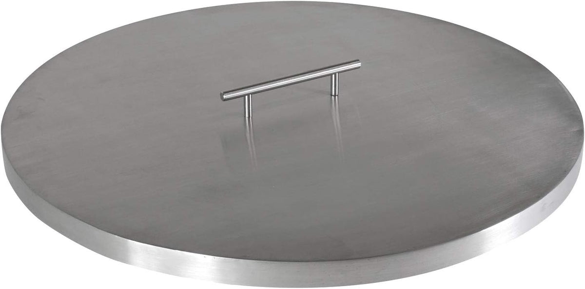 Celestial Fire Pit Cover for 19” Round Burner Pan (22" Actual Size), Stainless Steel