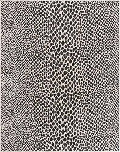 Unique Loom Outdoor Collection Area Rug - Cape Town (7' 10' x 10' Rectangle, Black/ Ivory)