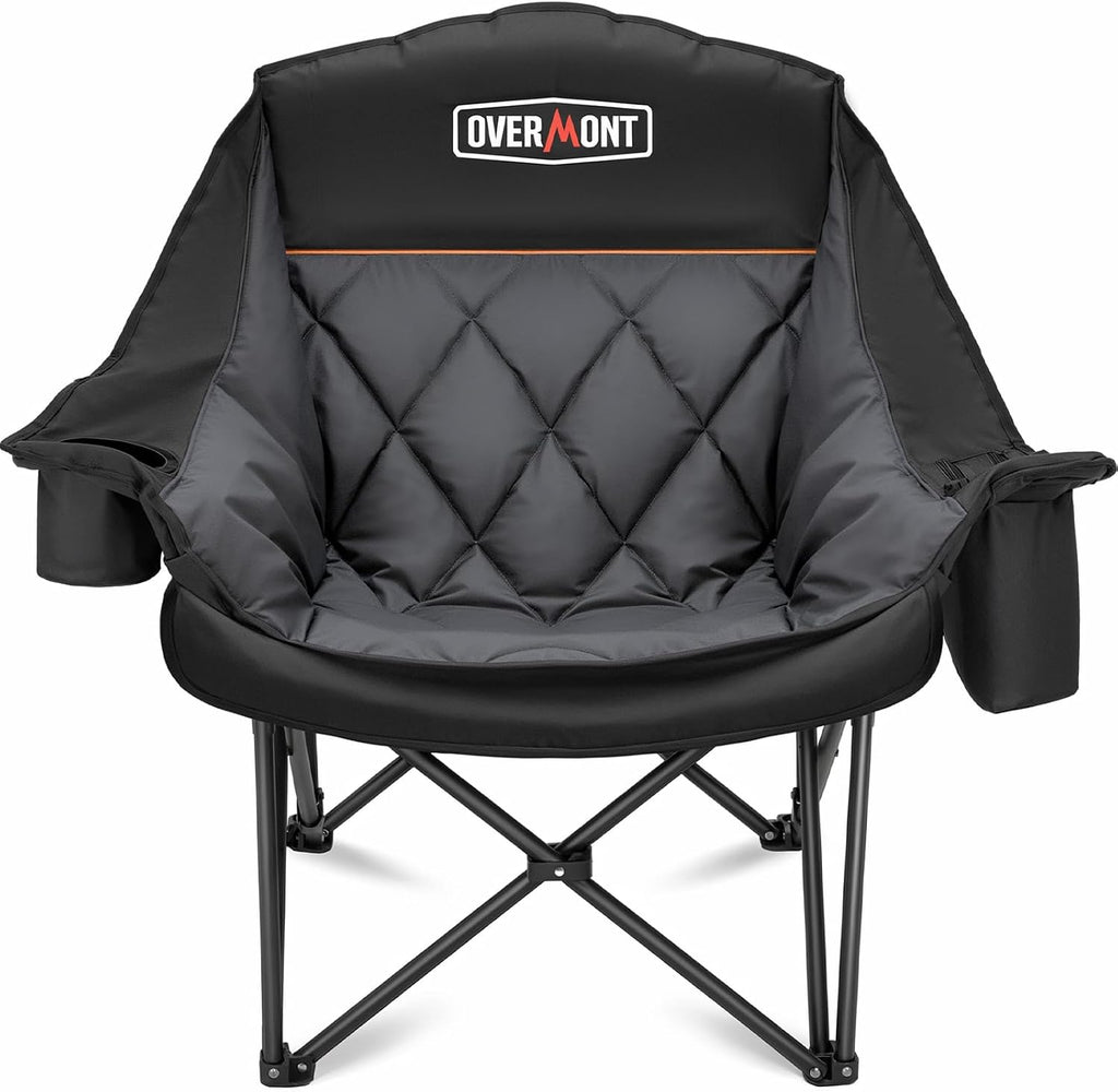Overmont Oversized XL Camping Chair for Adults 500 lb Support