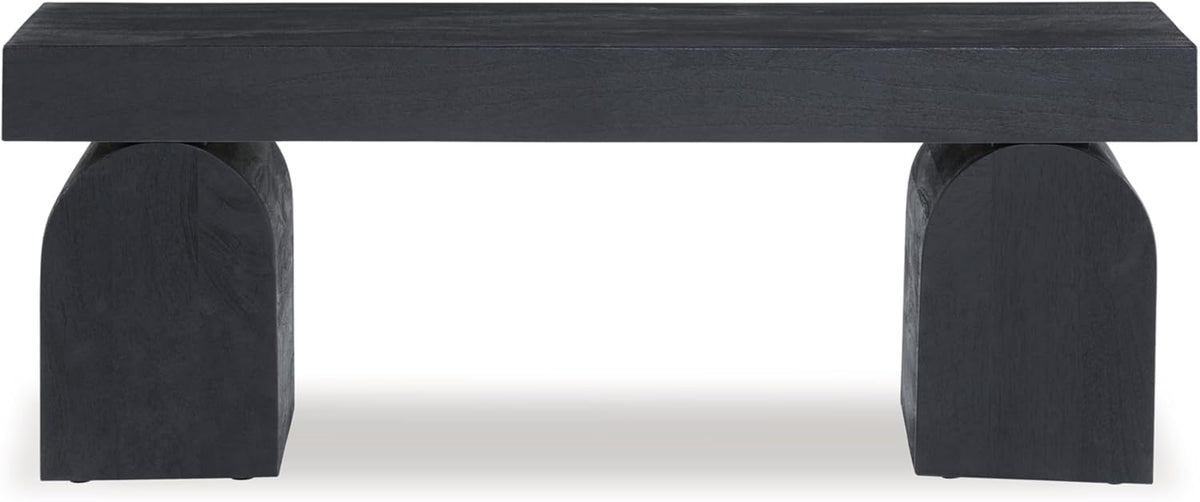 Signature Design by Ashley Holgrove Modern Entryway Accent Bench, Black