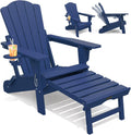 THOEOE Folding Adirondack Chairs, Outdoor Patio Fire Pit Chairs