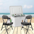 Mini Padded Folding Chair - Black 2 Pack Camping Stool