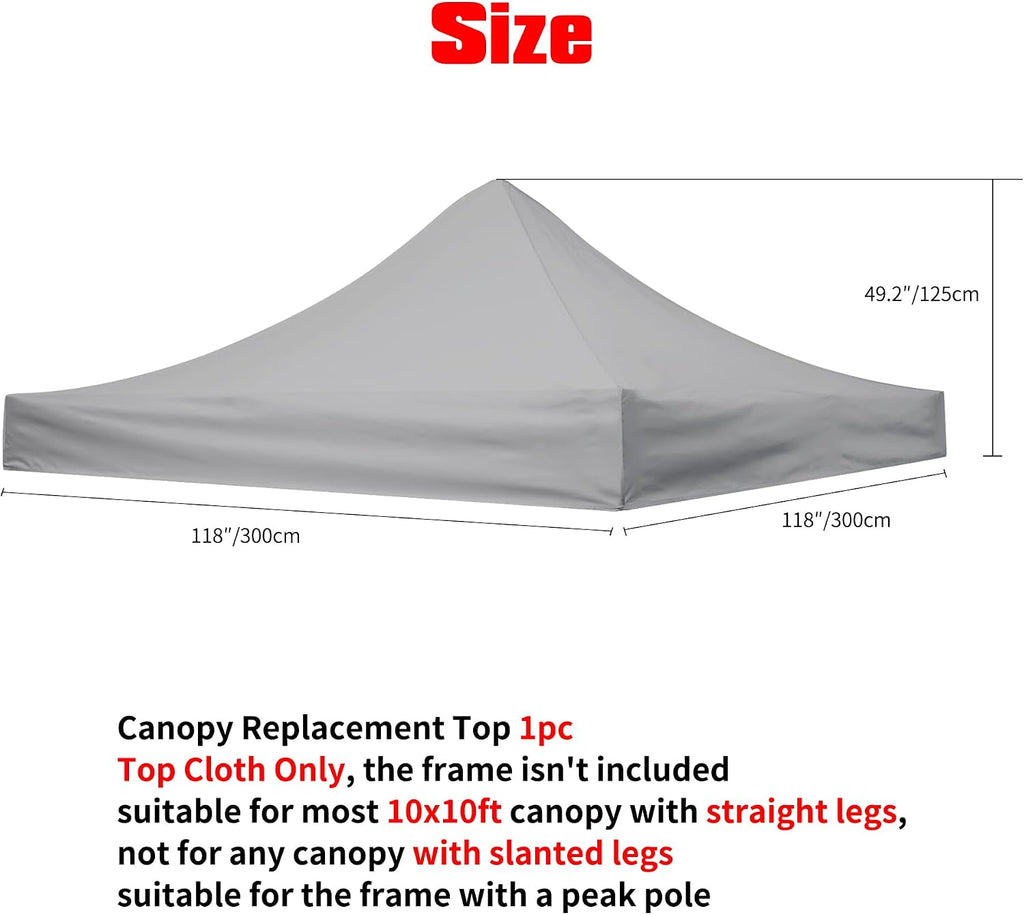 canopy replacement top, 10x10ft pop up canopy for shown in use