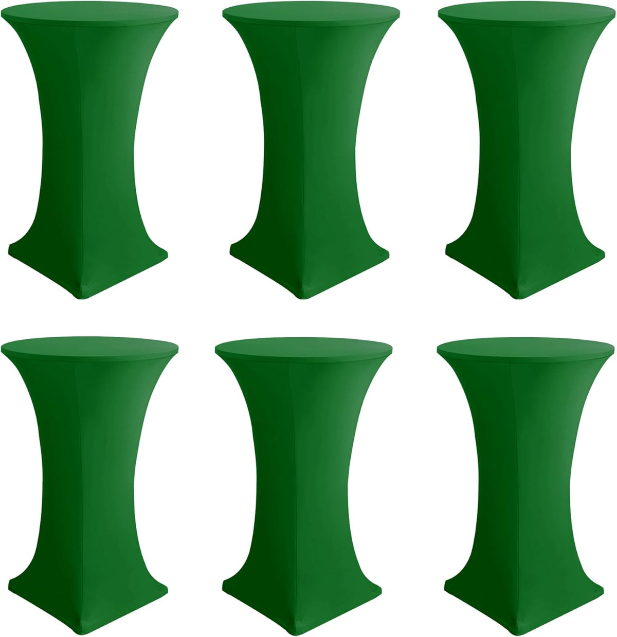 Cocktail Table Covers-Spandex Round High Top Table Cloths Party Green