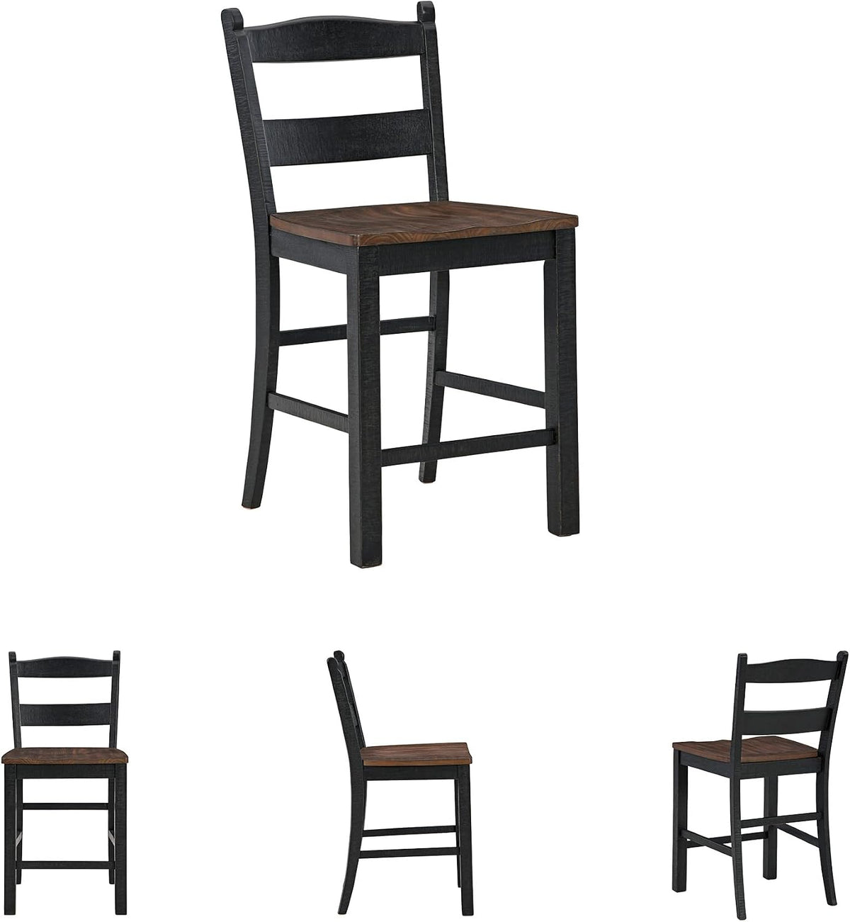 Signature Design by Ashley Counter Height Bar Stools, Set of 2, Farmhouse