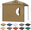 10X10 Canopy Tent Sidewalls with Zipper for Canopy Frame, 3Pcs Sunwalls
