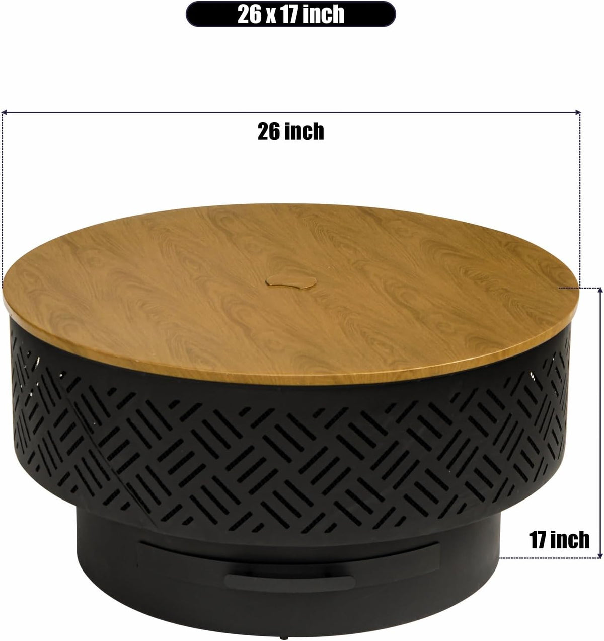 outvue 26 inch wood burning fire pits with, package contents