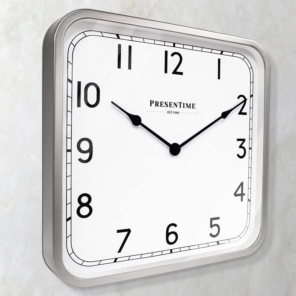 Presentime 16" Anton Vintage Square Clock