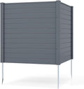 GIANTEX No-Dig Air Conditioner Fence, 2 Panels, 48''W x 48''H, Gray
