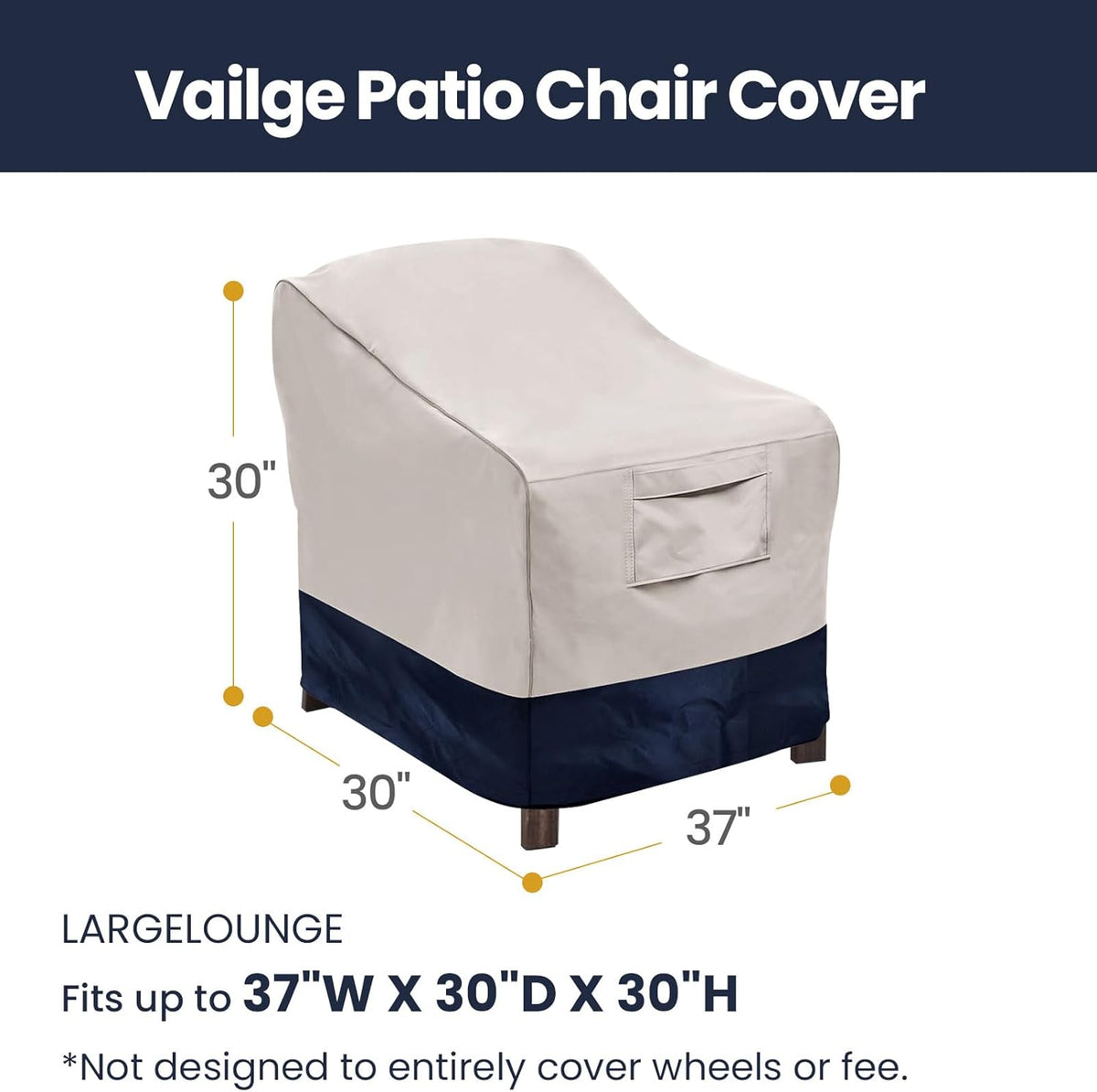 vailge patio chair covers & outdoor furniture covers shown in use