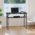 Anbte Folding Camping Table with Storage Net, 3ft Portable Table, 35" x 16"