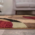 Rugshop Abstract Circles Contemporary High Traffic Area Rug Multi 9' x 12'