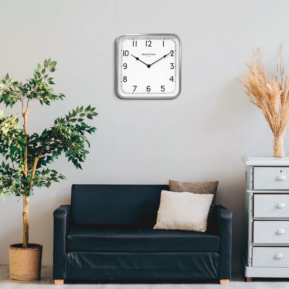Presentime 16" Anton Vintage Square Clock