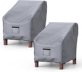 2 Pack Outdoor Patio Chair Covers Waterproof 29"Wx30"Dx36"H, Gray