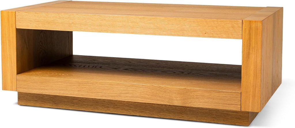 Maven Lane Artemis Coffee Table, Natural Solid Wood, 18"
