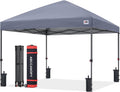 ABCCANOPY 10x10 Pop Up Canopy, Heavy Duty Weather Protection, Light Gray