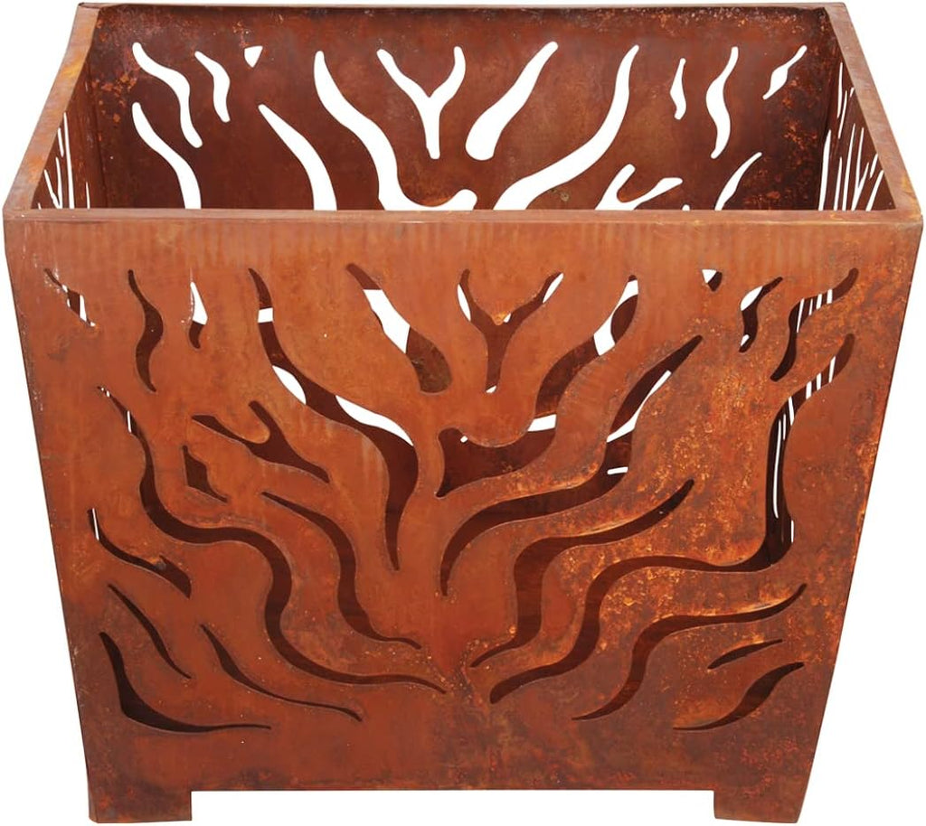 esschert design fire basket with legs, close-up detail