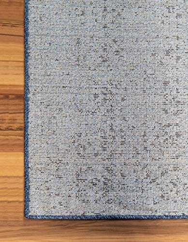 Unique Loom Del Mar Collection Area Rug - Jennifer (10' 6" x 16' 5" Rectangle, Blue/ Navy Blue)