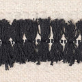 · REDEARTH · Textured Handwoven Throw Pillow Cases Geometric Craft Black