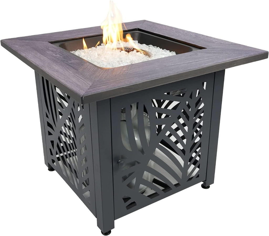 Endless Summer Lindsey 30 in LP Gas Fire Pit Table, Steel Base, GAD15318ES
