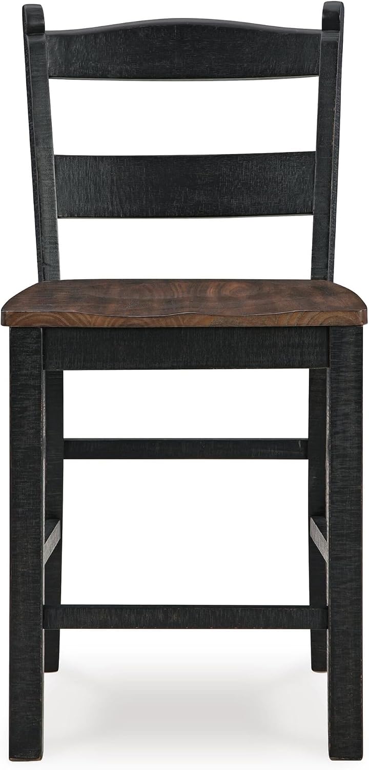 Signature Design by Ashley Counter Height Bar Stools, Set of 2, Farmhouse