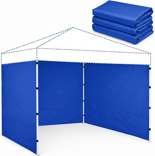 10 x 10 Canopy Sidewalls, 3 Pack Pop Up Canopy Walls, Blue