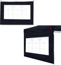 SCOCANOPY SideWall with Window for 10x10 Canopy Frame, 2 Pack SunWall Only,Black