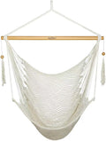 JoyView Hanging Hammock Chair, Caribbean Rope Swing Chair Wood Spreader Bar