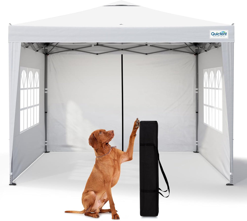 Quictent 10x10 Pop Up Canopy Tent with 3 Sidewalls