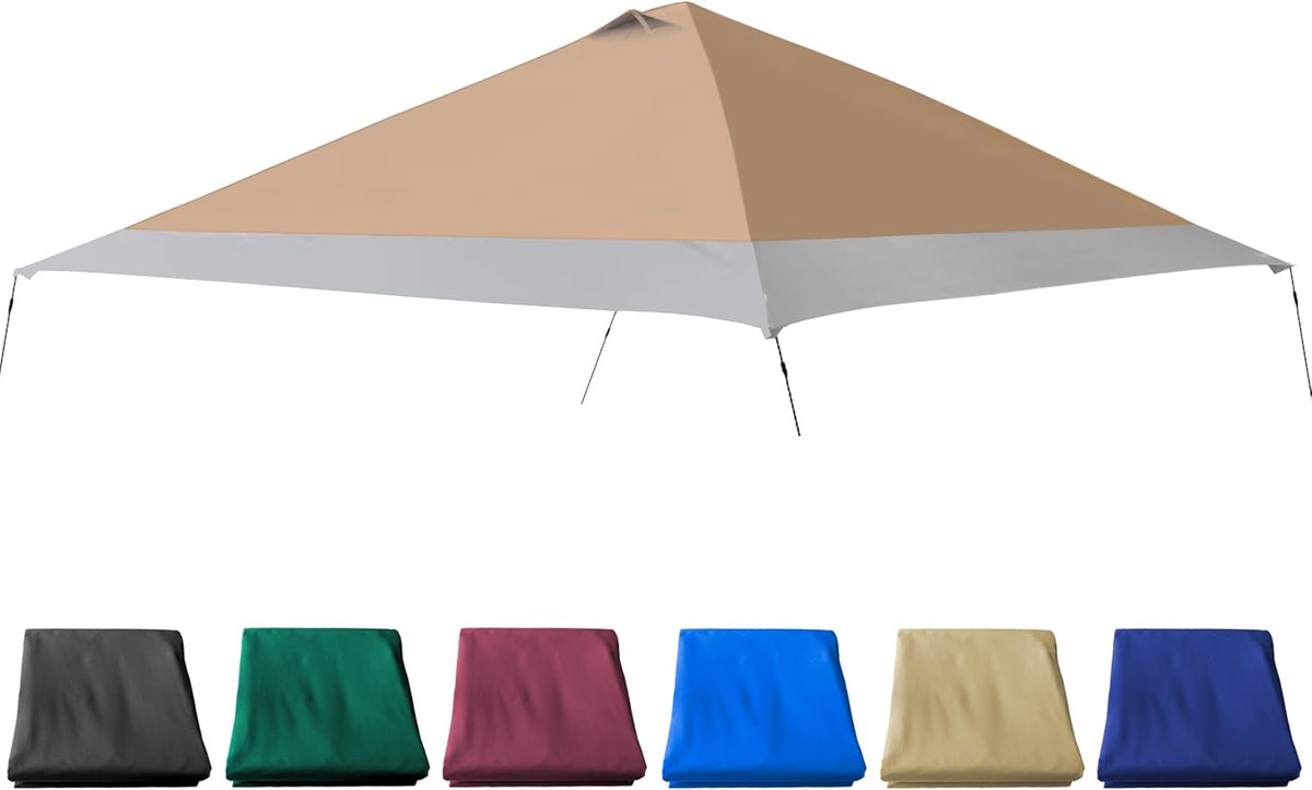 Khaki Darkgray 13x13FT Replacement Canopy Cover with Air Vent