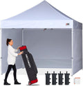 ABCCANOPY Commercial Pop Up Canopy Tent with Sidewalls 10X10,White