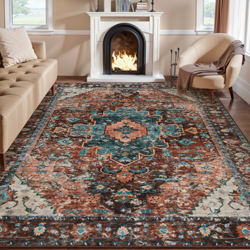 Ciicool 8X10 Area Rug for Living Room,Washable Large Soft Non-Slip Bedroom