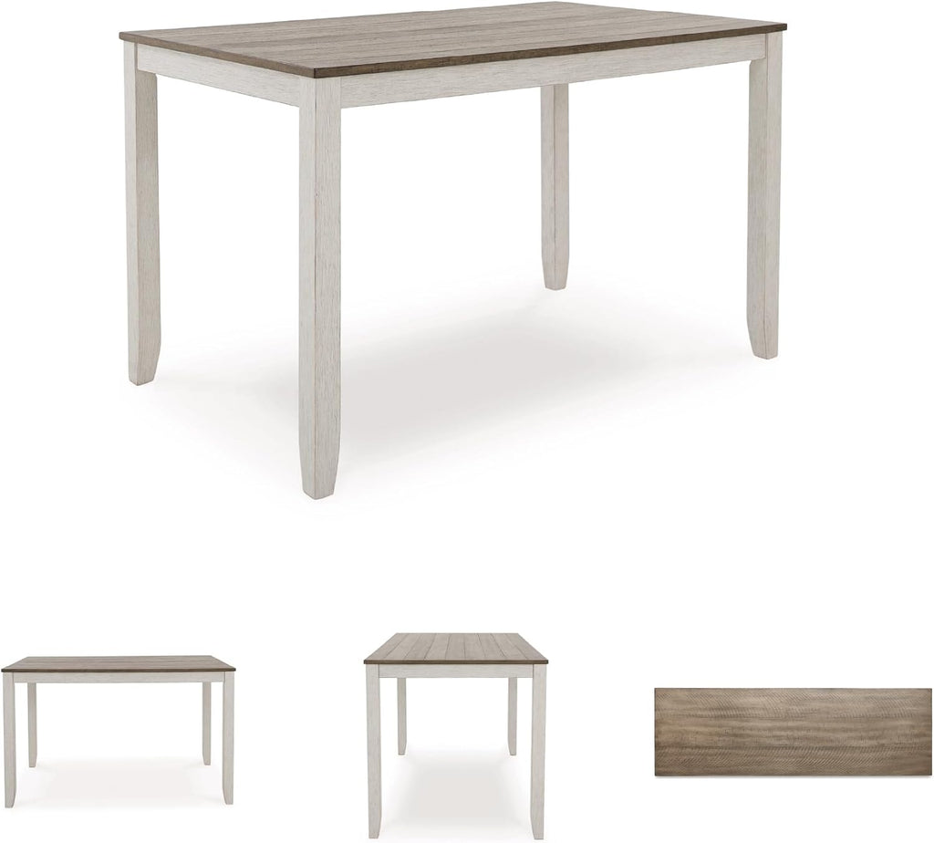 Signature Design by Ashley Skempton Counter Height Dining Table Set for 6